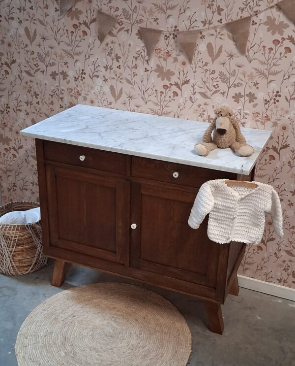Vintage commode met marmeren blad | Josiefine