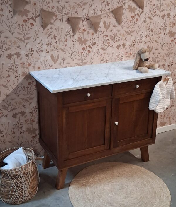 Vintage commode met marmeren blad | Josiefine