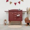 vintage commode babykamer, vintage kast kinderkamer