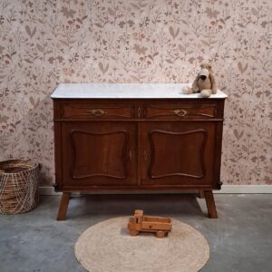 Vintage commode met marmeren blad | Josiefine