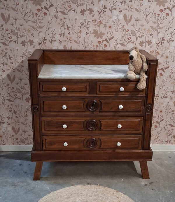 Vintage commode met marmeren blad | Josiefine