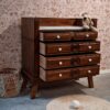 Franse Vintage Commode Met lades en Wit Marmeren Blad 'Emma'