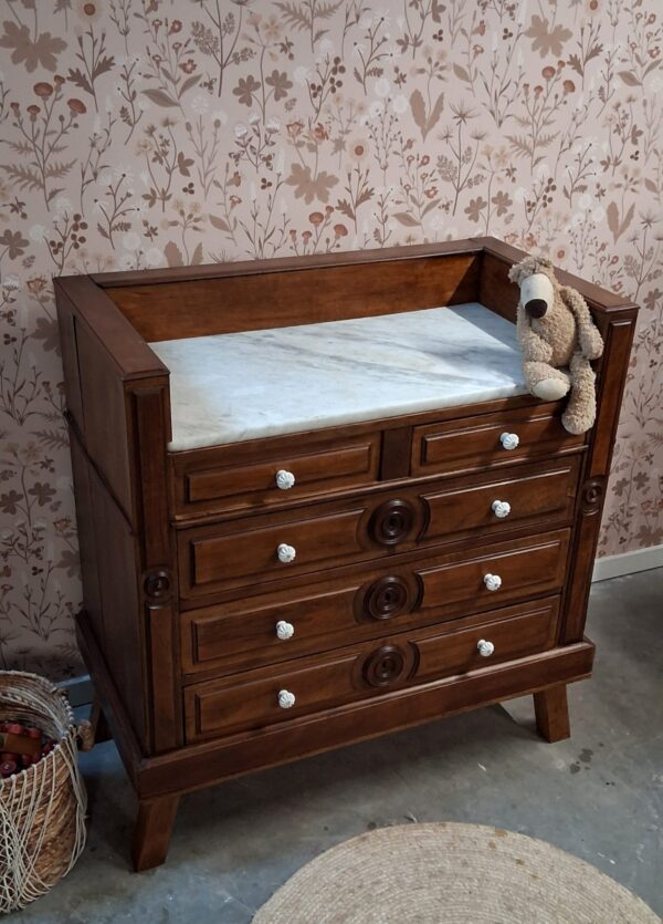 Vintage commode met marmeren blad | Josiefine