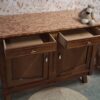 Vintage commode met marmerenblad
