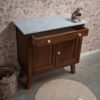 Vintage commode met wit marmerenblad