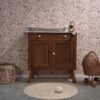 Vintage commode met wit marmerenblad