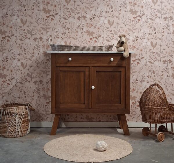 Vintage commode met wit marmerenblad