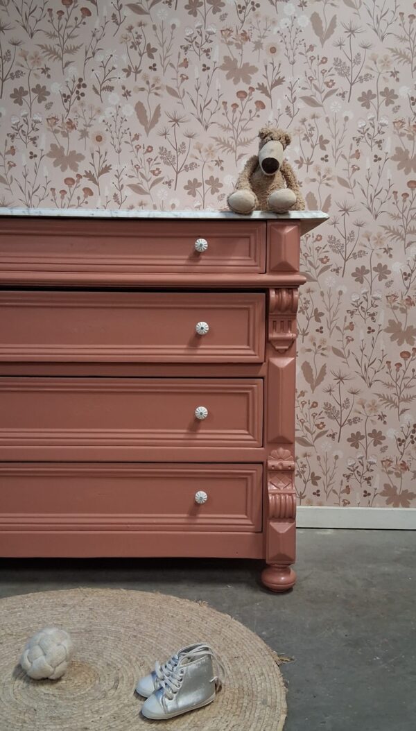 vintage commode babykamer kinderkamer meidenkamer baby zwanger uniek duurzaam jongenskamer marmerenblad