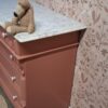 vintage commode babykamer kinderkamer meidenkamer baby zwanger uniek duurzaam jongenskamer marmerenblad