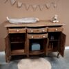 vintage commode babykamer, vintage kast kinderkamer