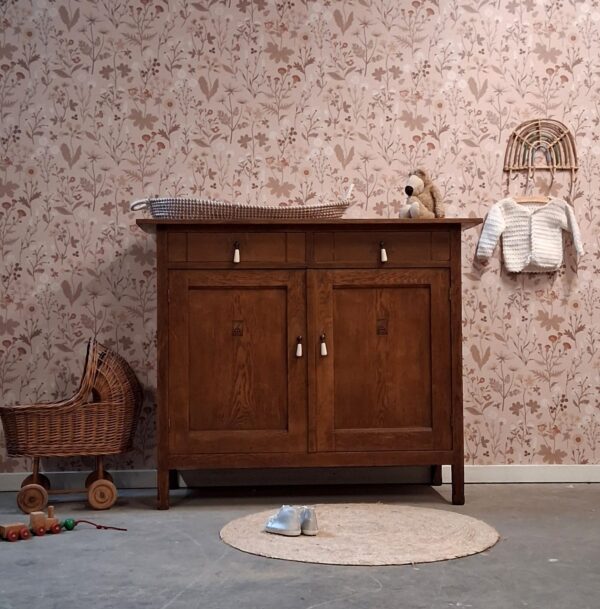 vintage commode babykamer kinderkamer meidenkamer baby zwanger uniek duurzaam