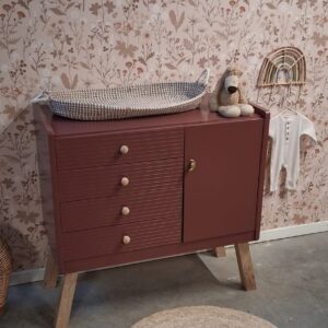 Vintage commode met lades Merlot Mania