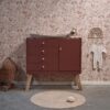 Vintage commode met lades Merlot Mania