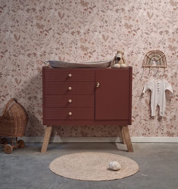 Vintage commode met lades Merlot Mania