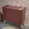 Vintage commode met lades Merlot Mania