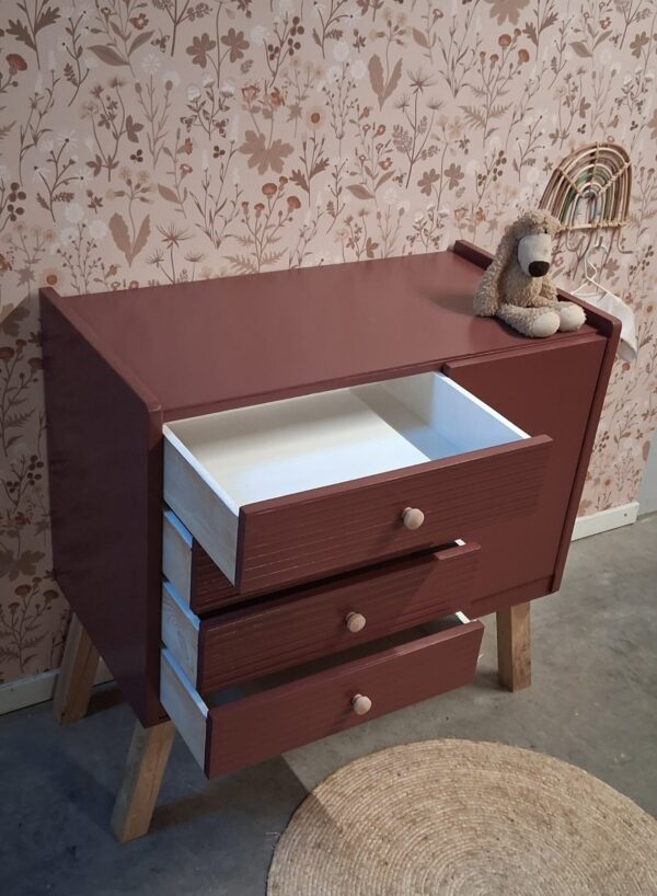 Vintage commode met lades Merlot Mania