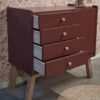 Vintage commode met lades Merlot Mania