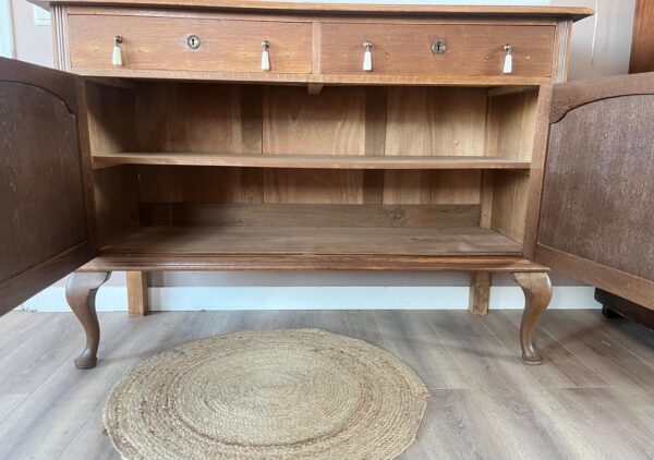 Vintage ladekast commode babykamer halkast groen duurzaam uniek kinderkamer
