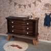 vintage commode babykamer, vintage kast kinderkamer