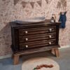 vintage commode babykamer, vintage kast kinderkamer