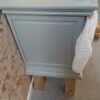 Vintage commode houtkleur/badkamermeubel