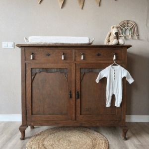ChatGPT Image 24 apr 2026, 14_42_23 Vintage commode houtkleur/badkamermeubel