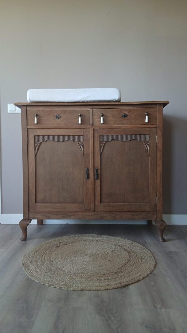 WhatsApp Image 2026-04-24 at 14.35.36 Vintage commode houtkleur/badkamermeubel
