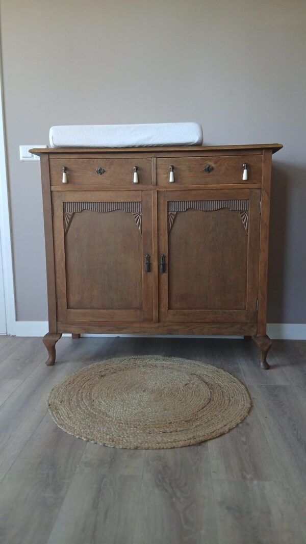 WhatsApp Image 2026-04-24 at 14.35.37 Vintage commode houtkleur/badkamermeubel