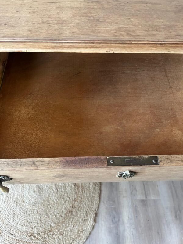 Vintage commode houtkleur/badkamermeubel