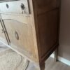 Vintage commode houtkleur/badkamermeubel