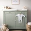 Vintage commode houtkleur/badkamermeubel
