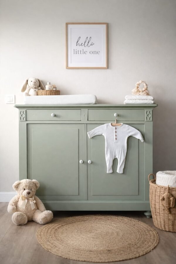 Vintage commode houtkleur/badkamermeubel