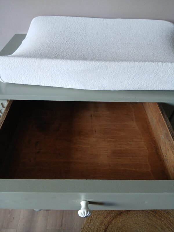 Vintage commode houtkleur/badkamermeubel